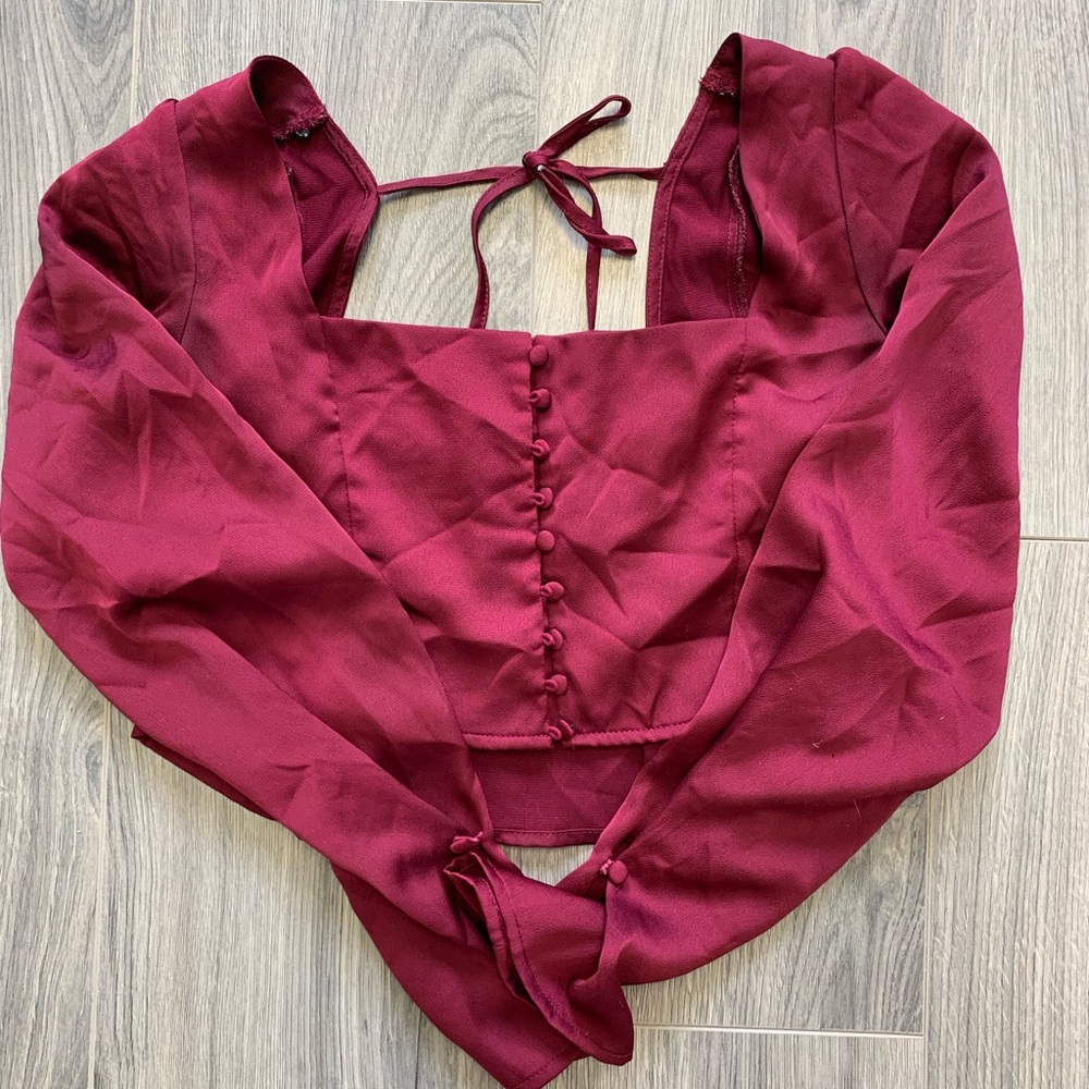 Long sleeved corset top
